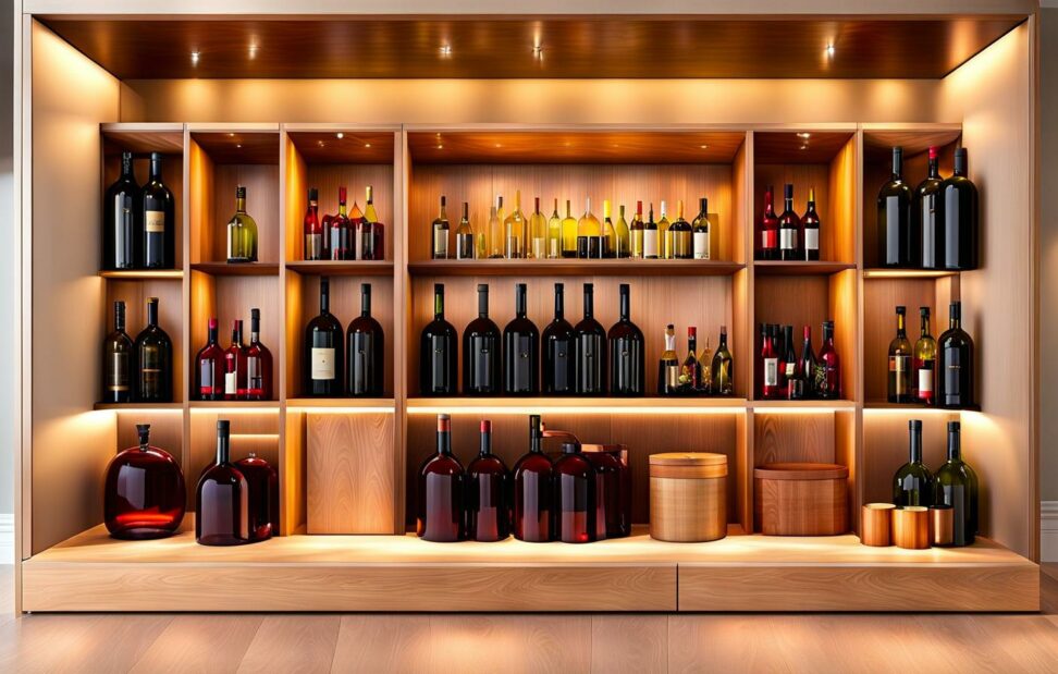 kitchen cabinet wine rack insert