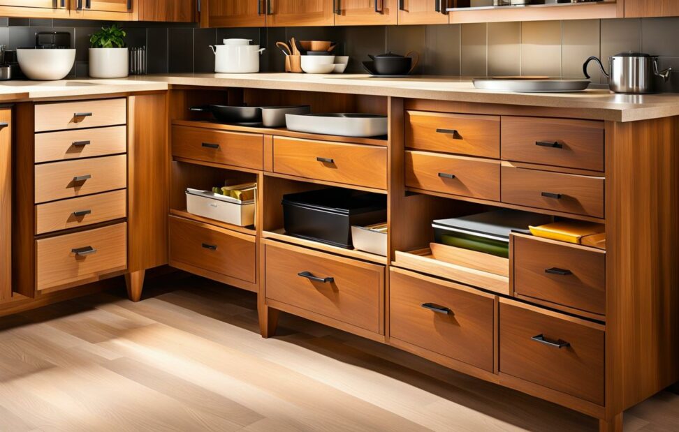 kitchen cabinets with deep drawers