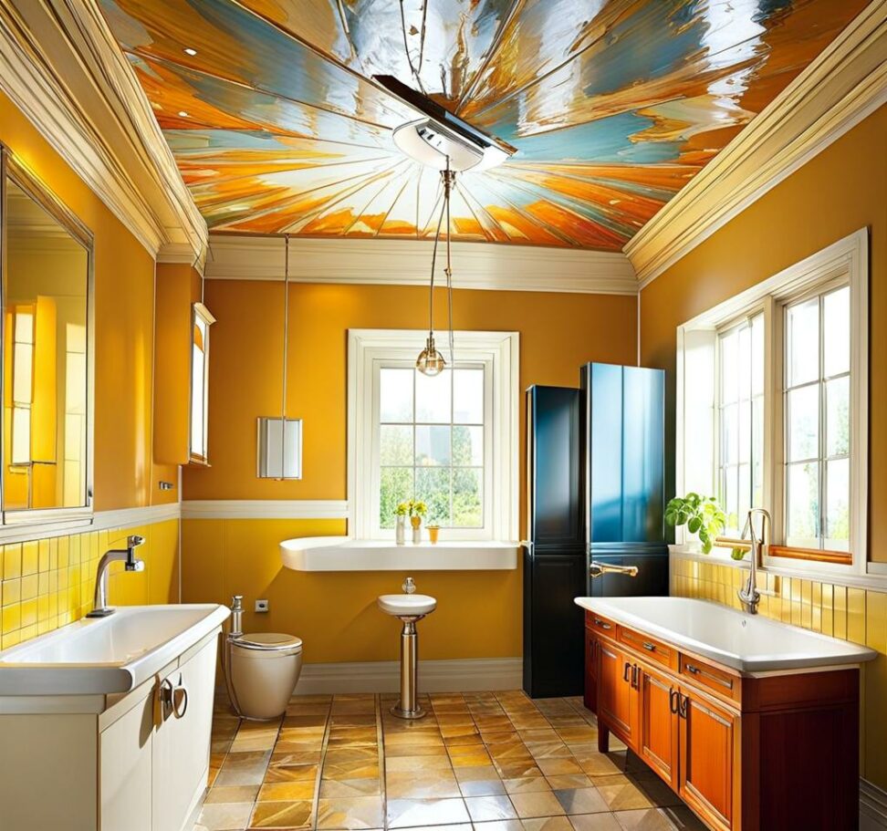 kitchen ceiling leaking from bathroom