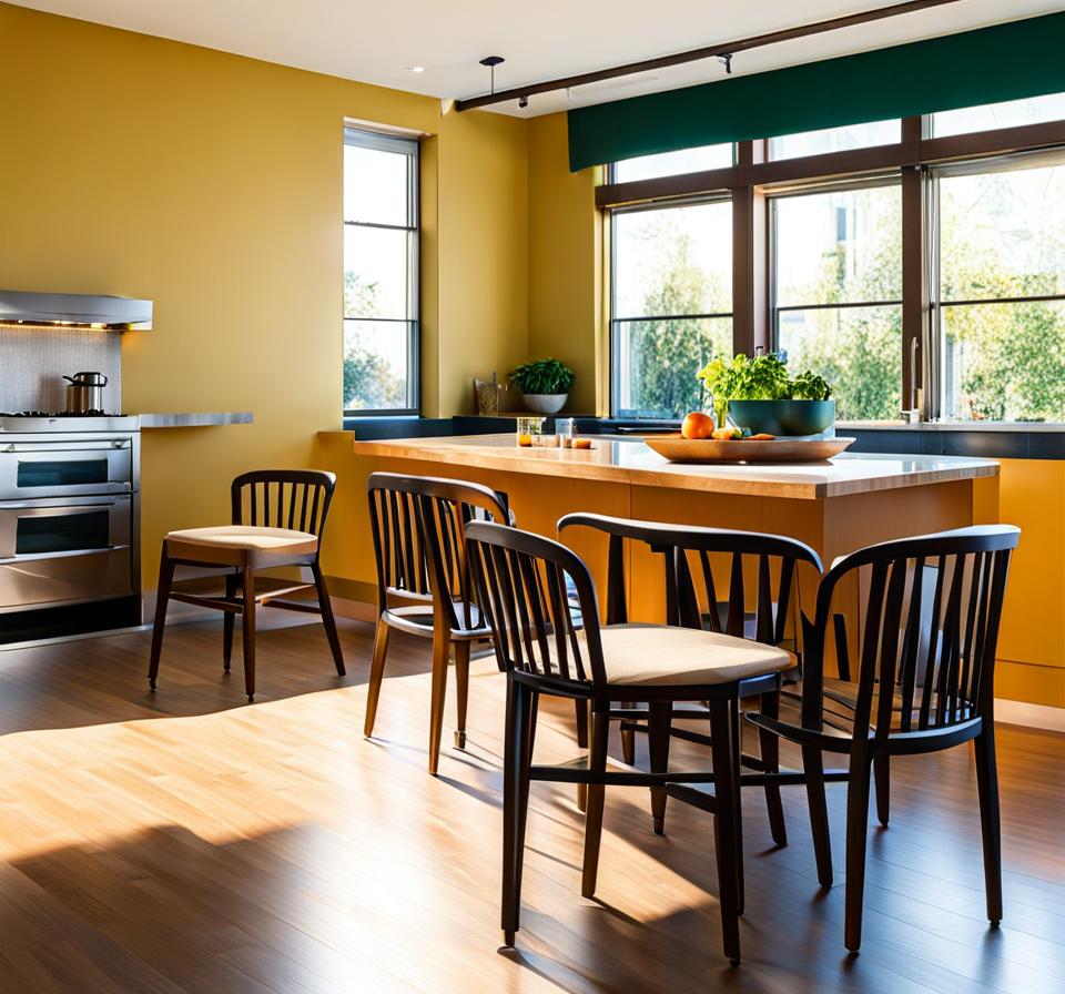 kitchen chairs with wheels