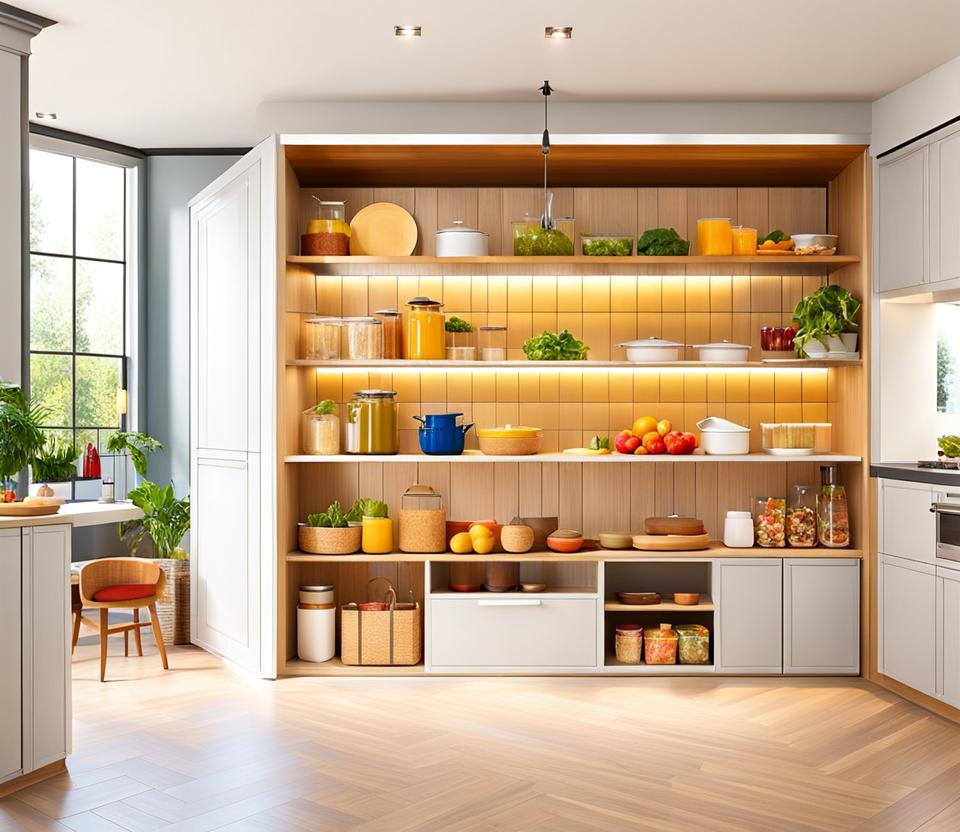 kitchen floor plans with walk in pantry