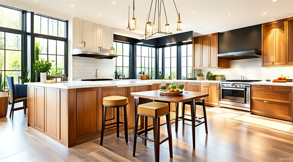 kitchen island seating overhang