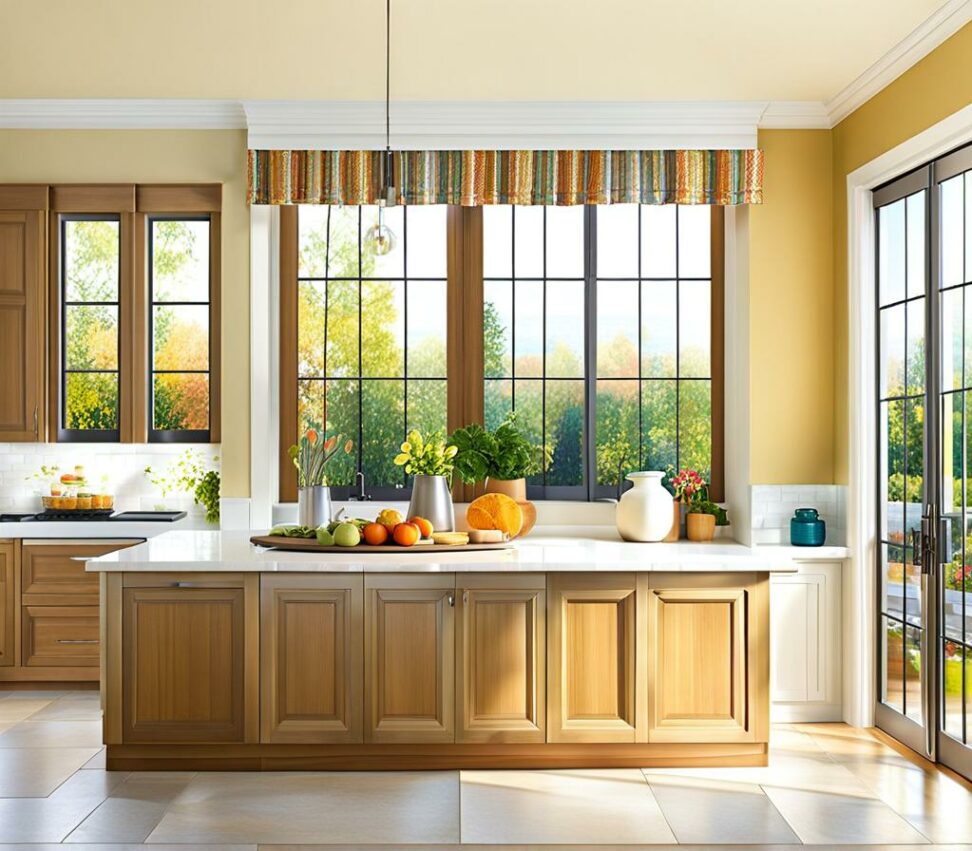 kitchen patio door window treatments