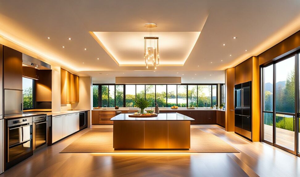 kitchen recessed lighting placement