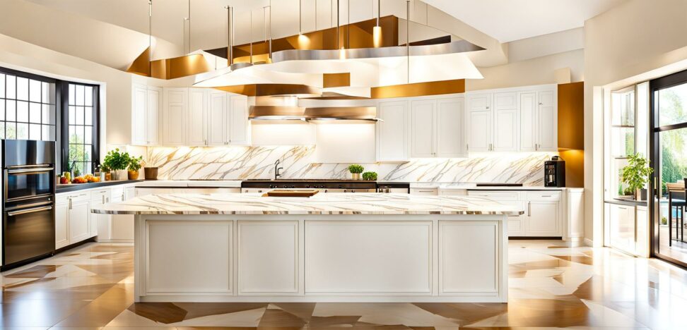 kitchens with calacatta quartz