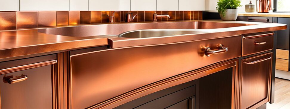 kitchens with copper sinks