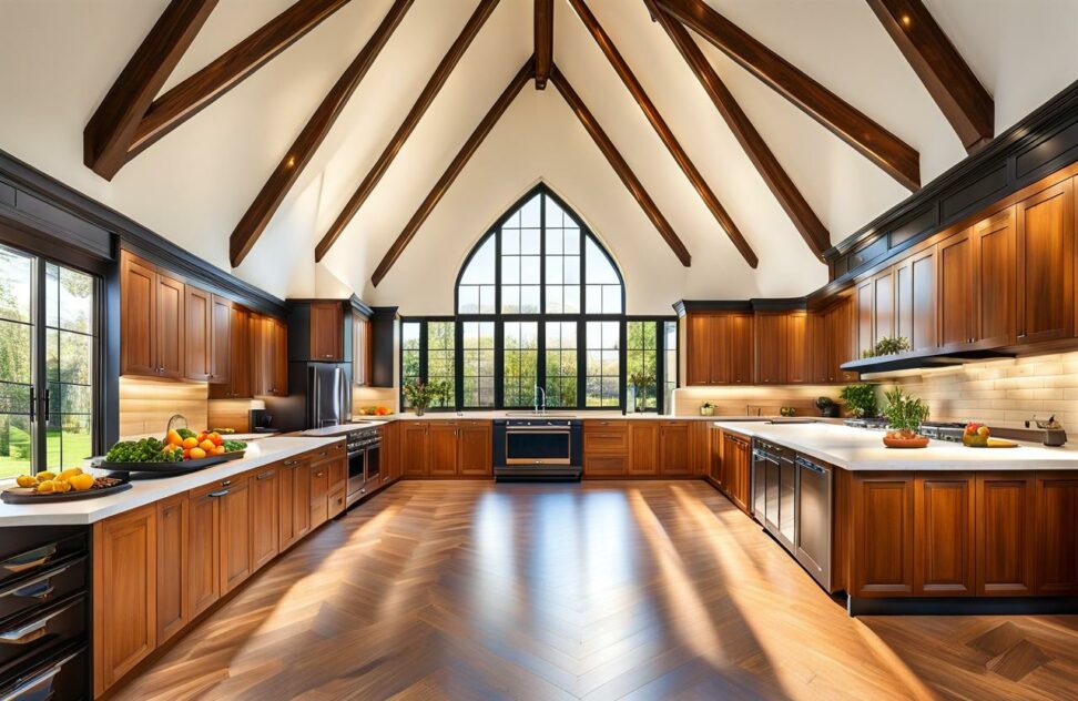 kitchens with vaulted ceilings