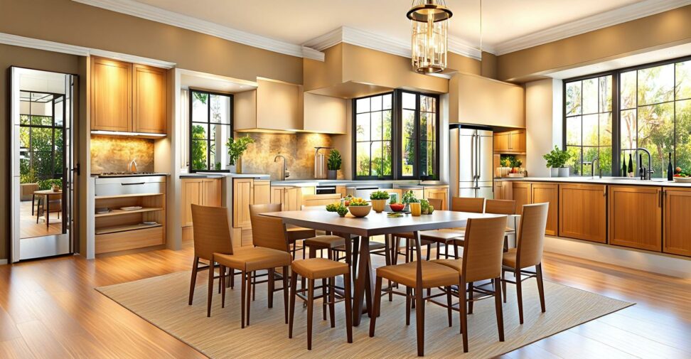 knock down wall kitchen dining room