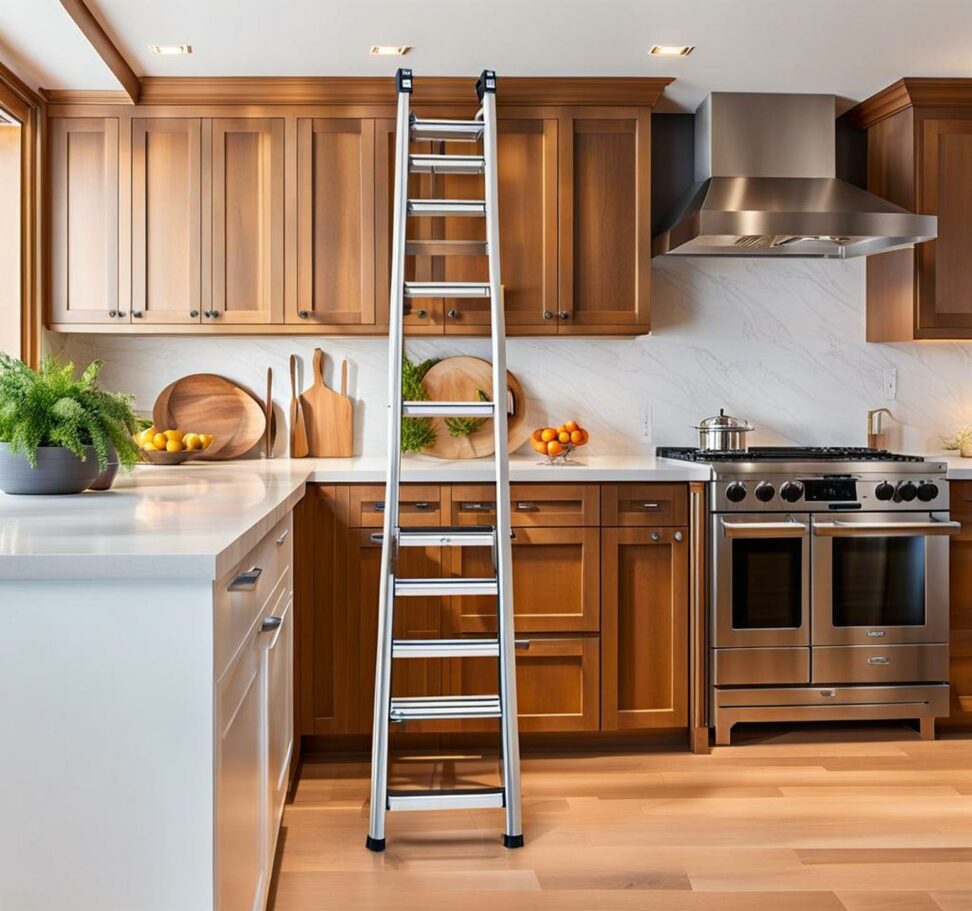 ladder for kitchen cabinets