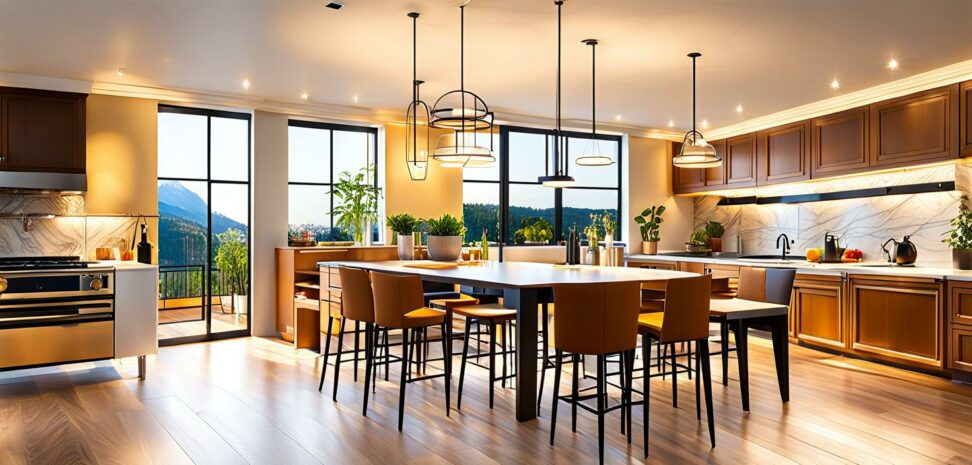 matching kitchen and dining room lights