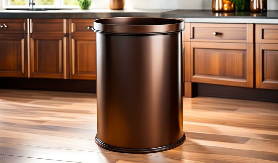 oil rubbed bronze kitchen trash can