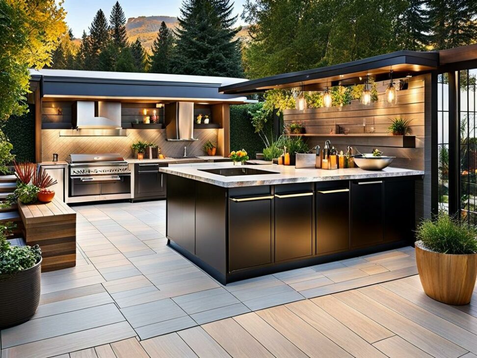 outdoor kitchen floor plans