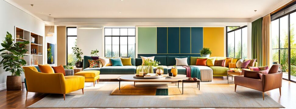 paint colors for open concept living room and kitchen