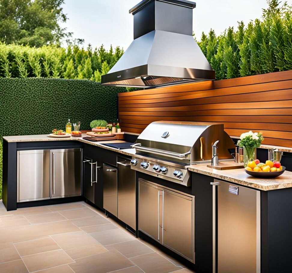 pre built outdoor kitchen