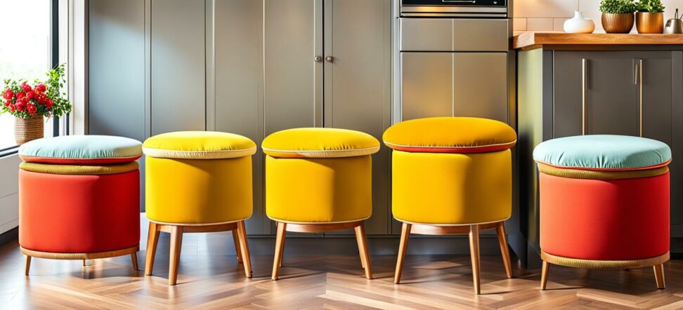 round cushions for kitchen stools