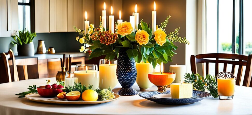 round kitchen table centerpieces
