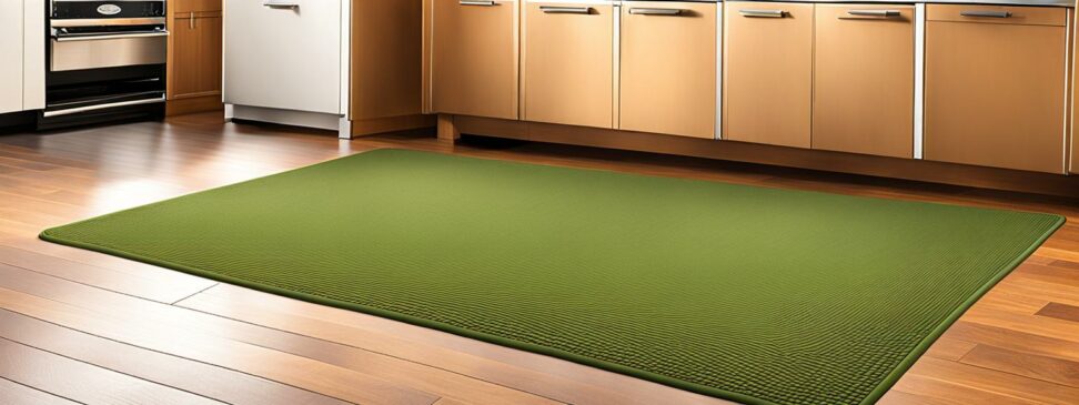sage green anti fatigue kitchen mat