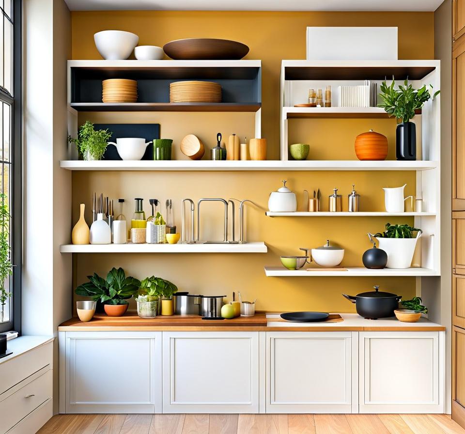 small kitchen shelf ideas