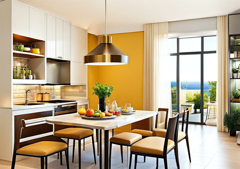 small square kitchen table for 2