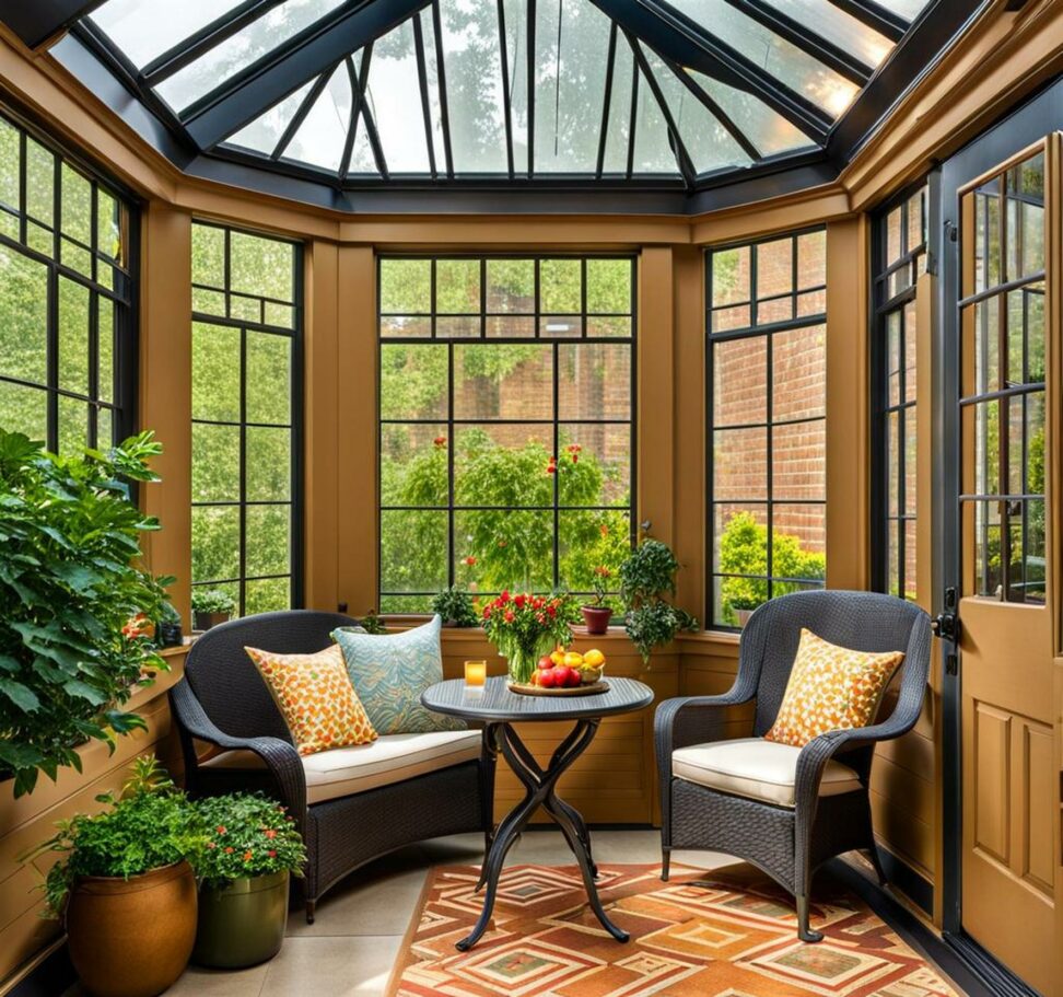 small sunroom off kitchen
