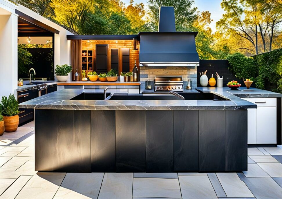 soapstone countertops for outdoor kitchens