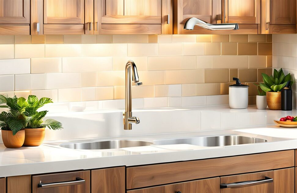 standard kitchen faucet hole spacing