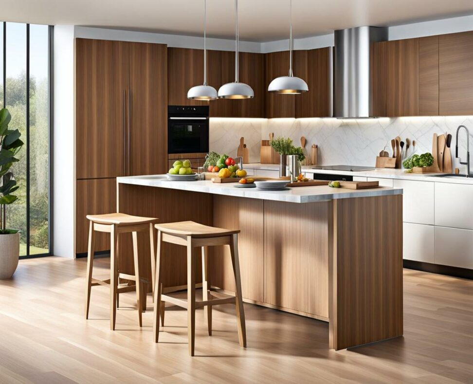 tall kitchen table with stools