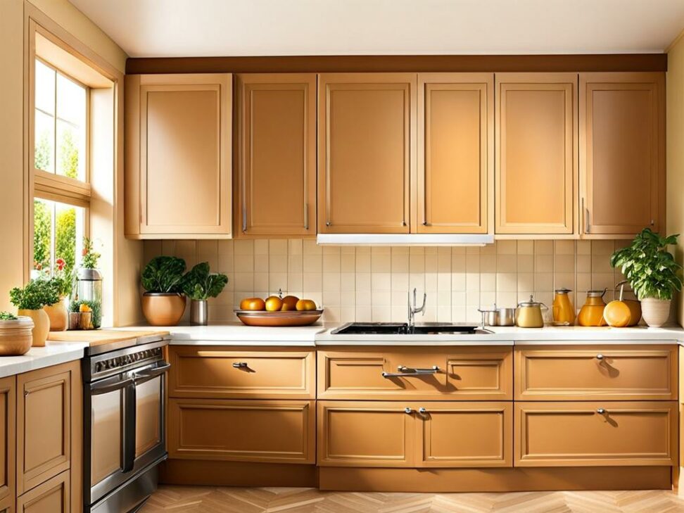 tan paint colors for kitchen