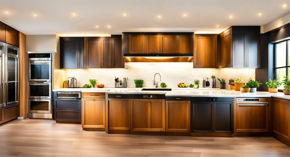 two toned kitchen cabinets