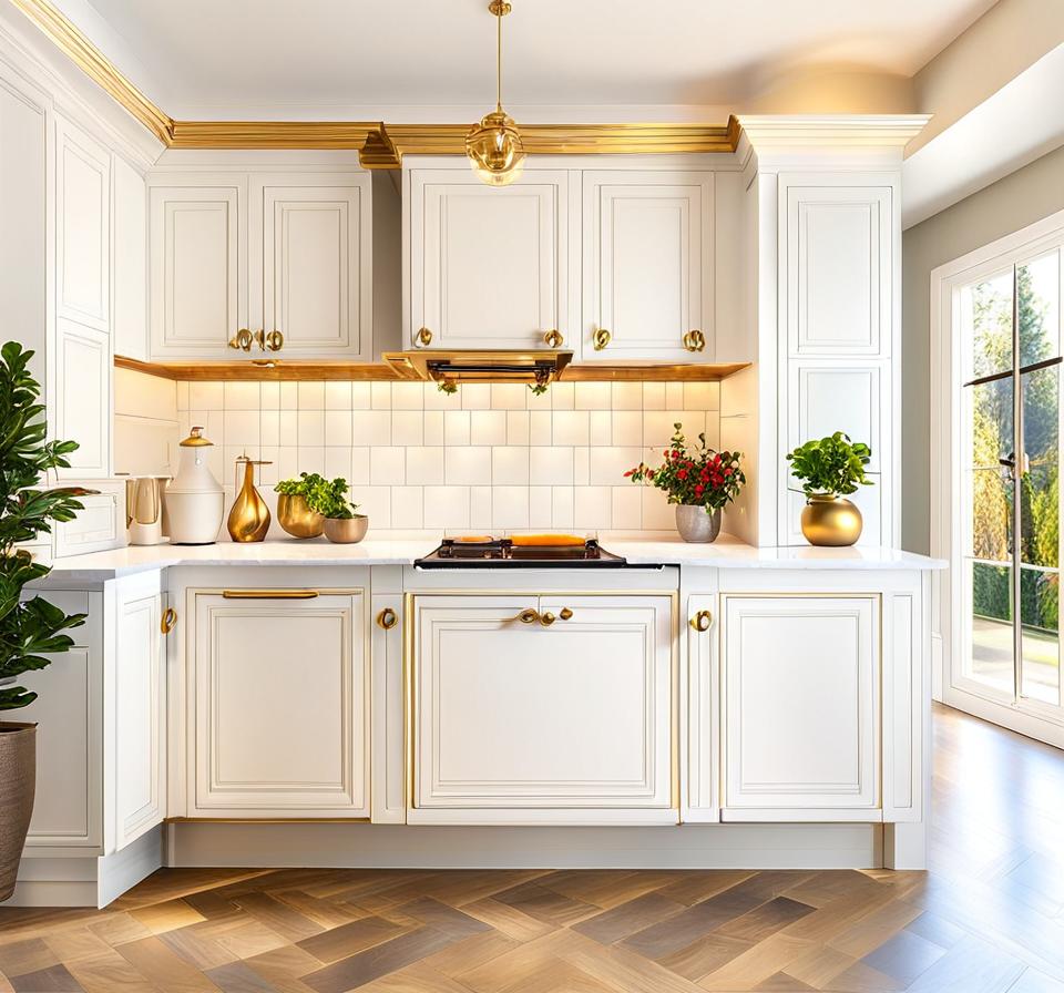 what color hardware for white kitchen cabinets