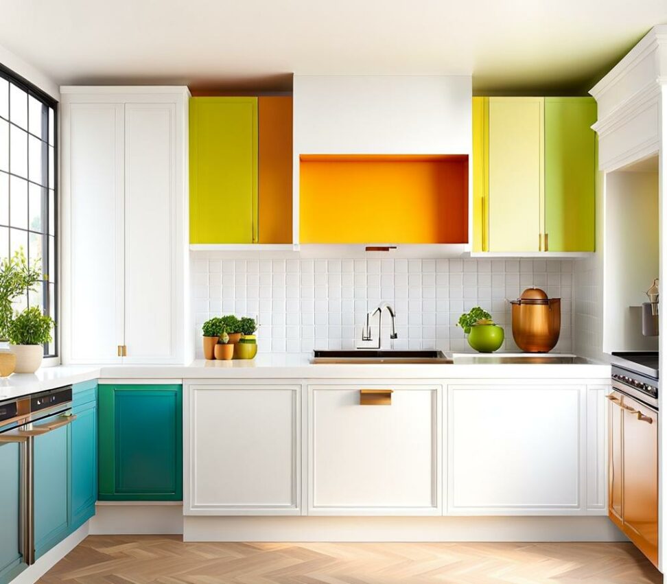 white kitchen cabinets what color walls