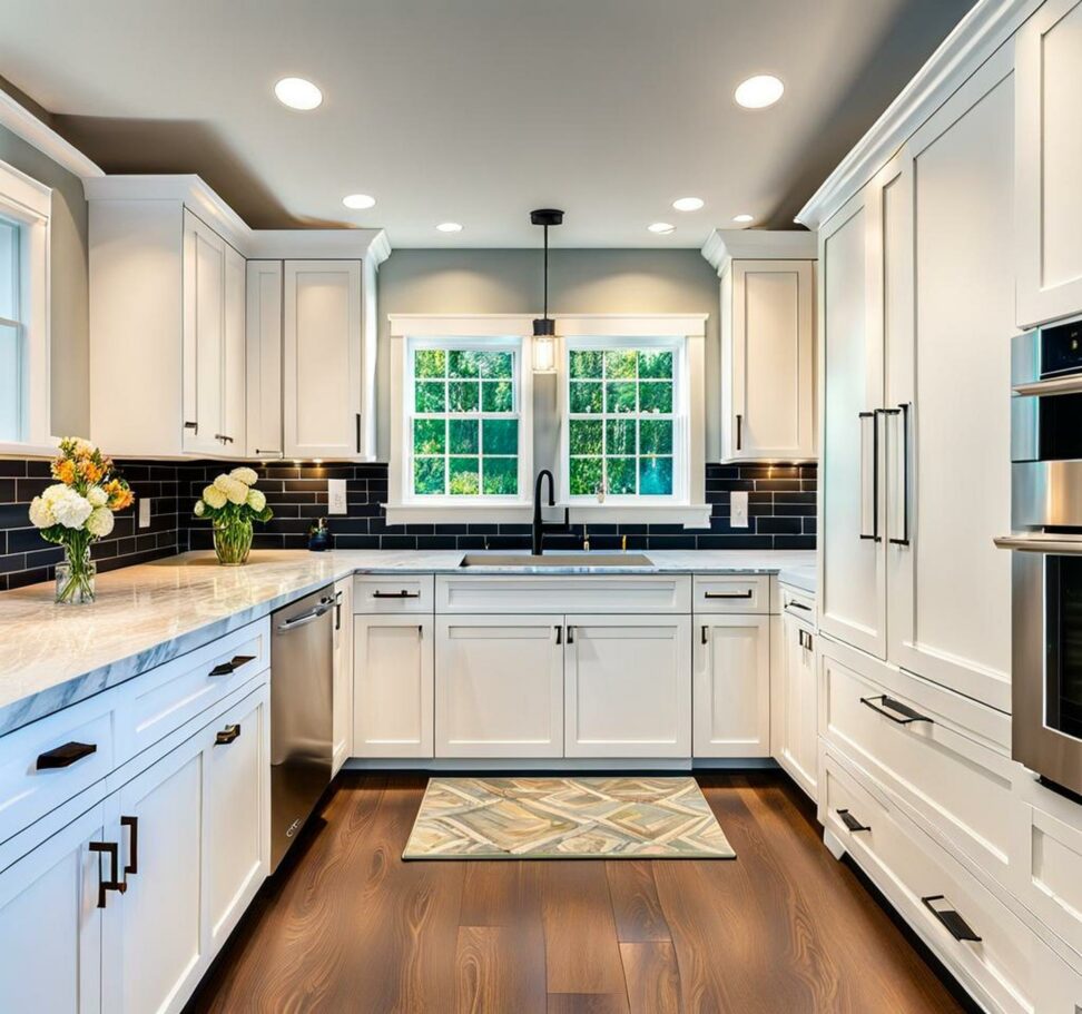white shaker cabinet kitchens