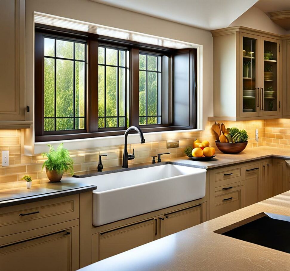 above kitchen sink decor