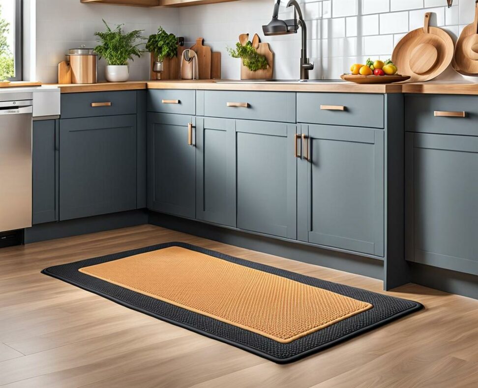 angled kitchen floor mat