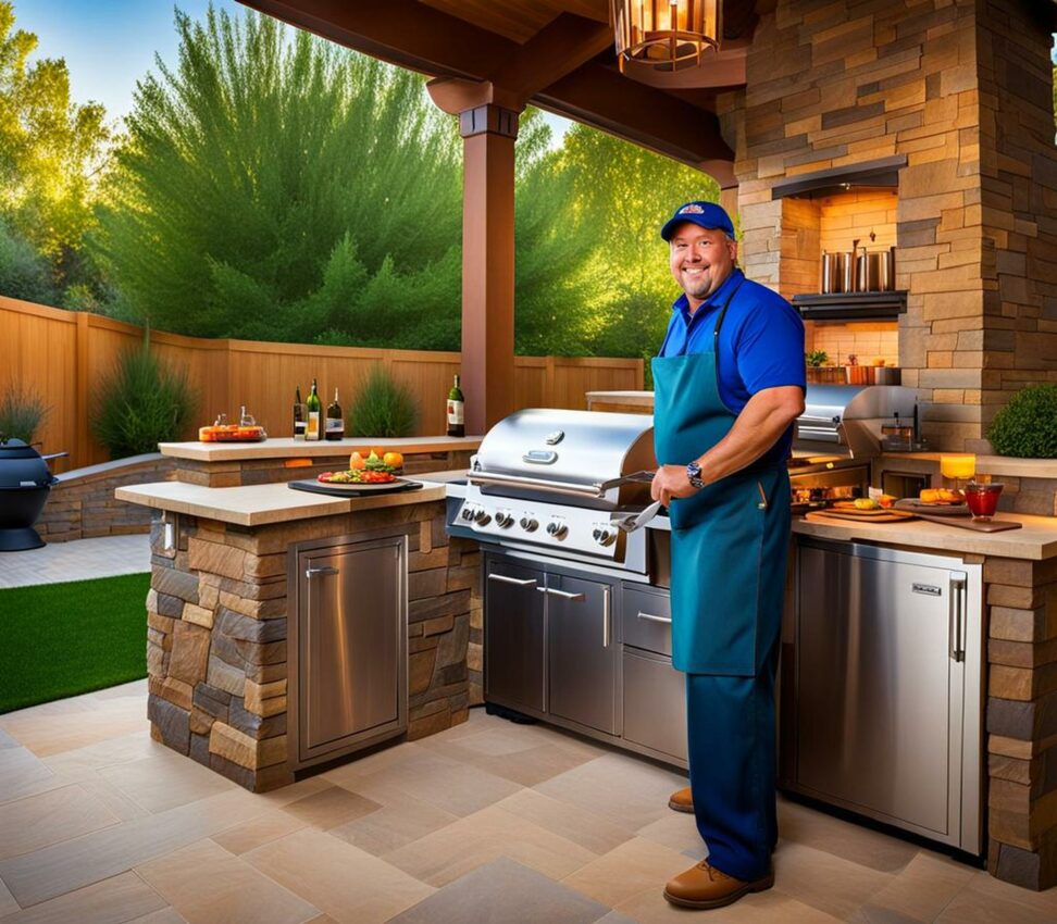 backyard kitchens and grills