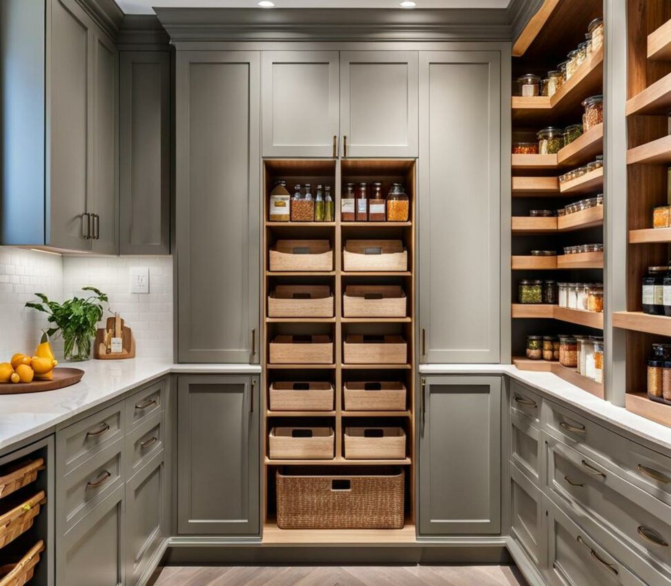 kitchen designs with walk in pantry