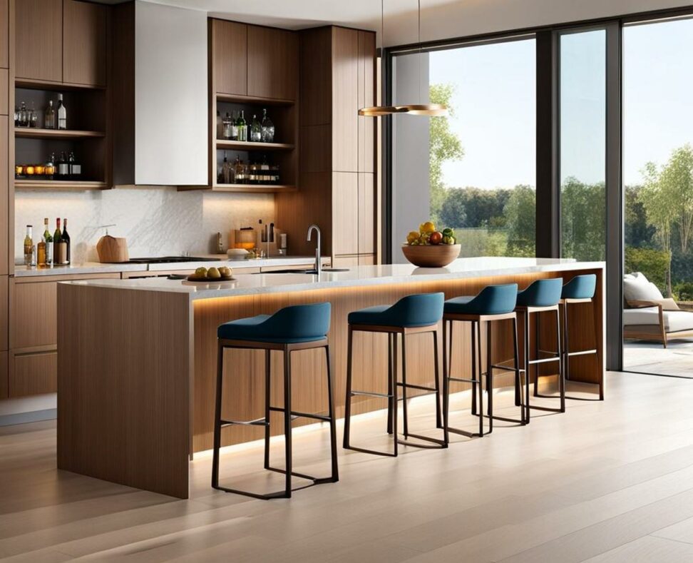 modern bar stools for kitchen island
