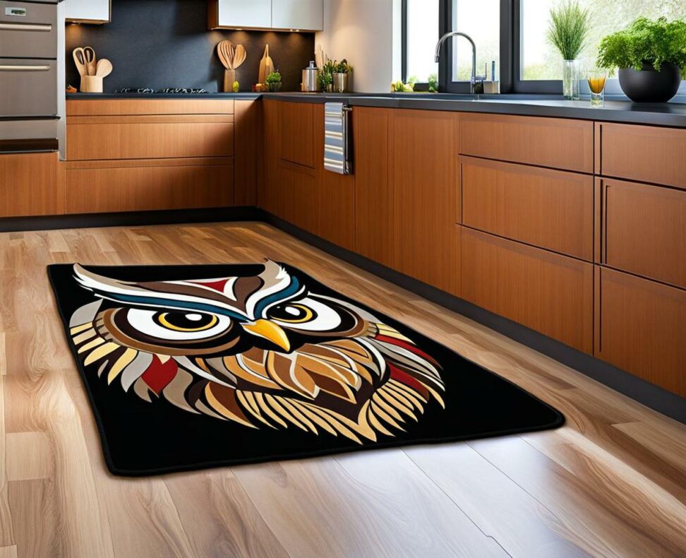 owl rugs for kitchen