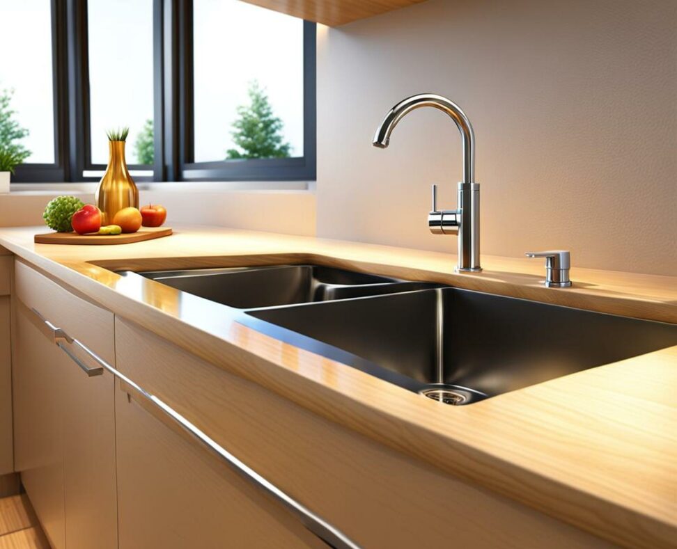 pipes under kitchen sink leaking