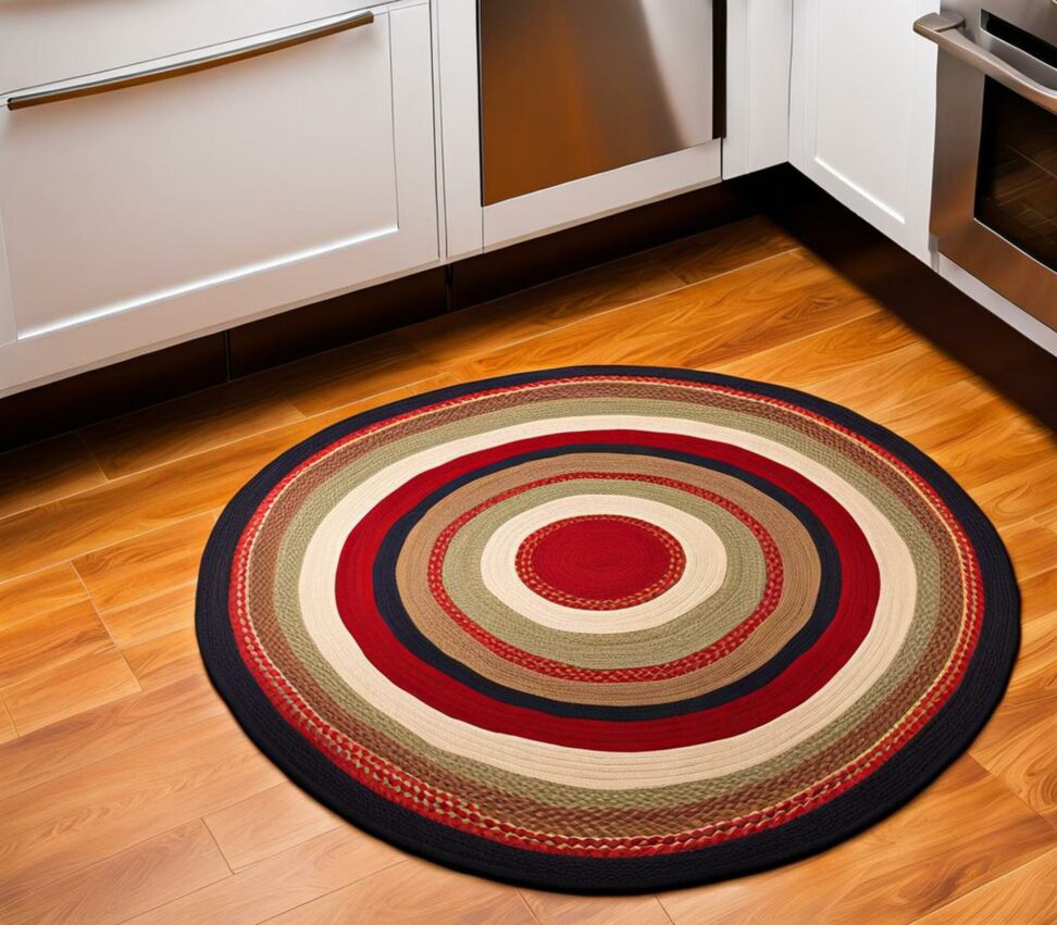 round braided rugs for kitchen