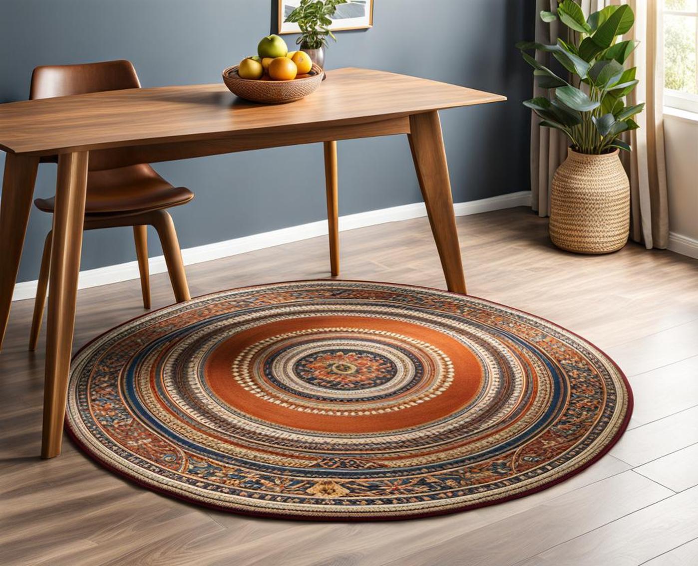 Choose the Perfect Round Rug for Your Dining Room Table Totinos Kitchen