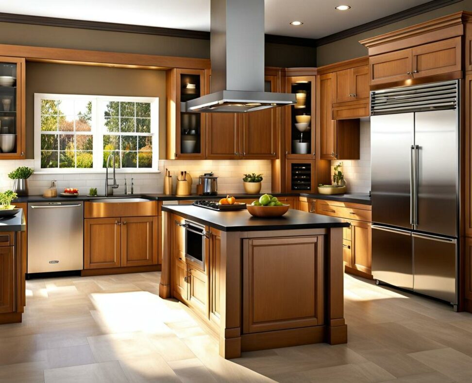 small kitchen with island floor plan