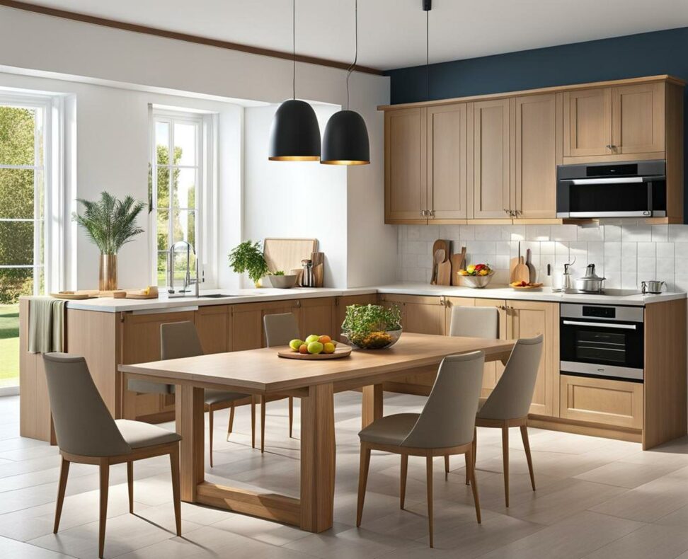 dimensions of kitchen table