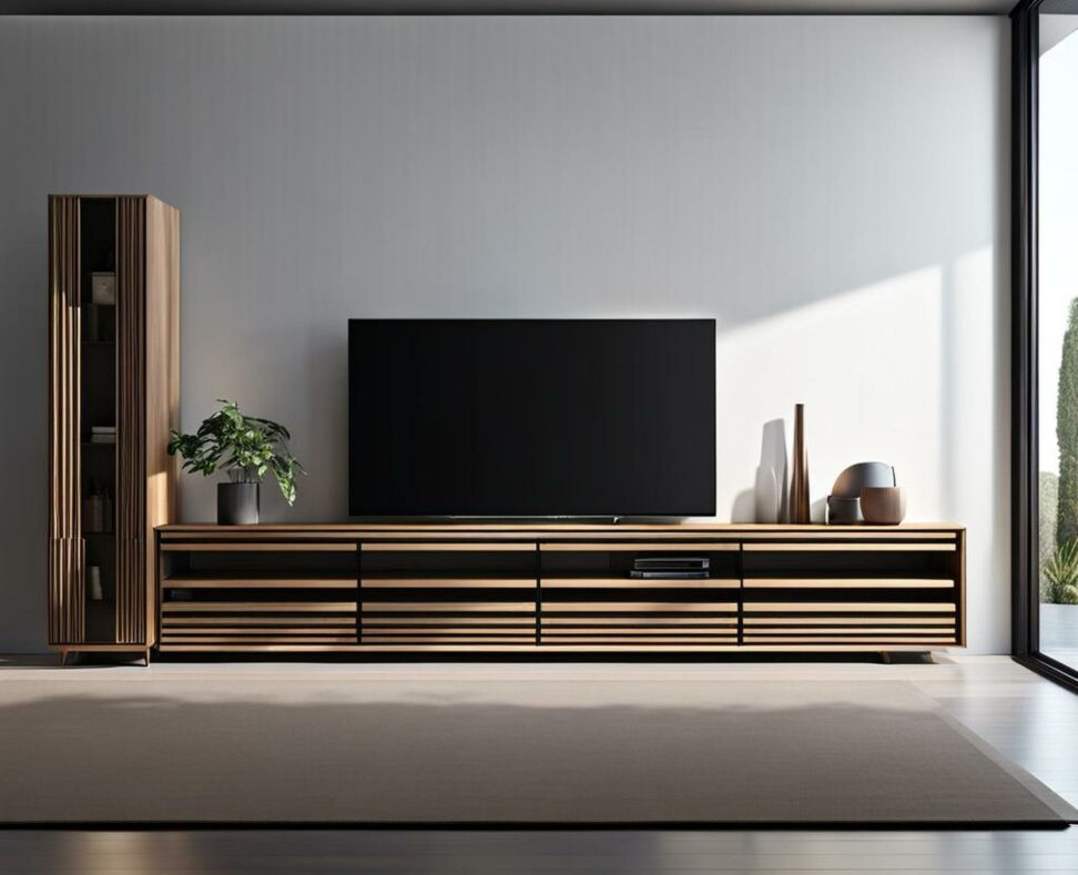 extra long console cabinet