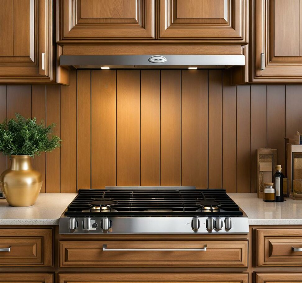 restain honey oak cabinets