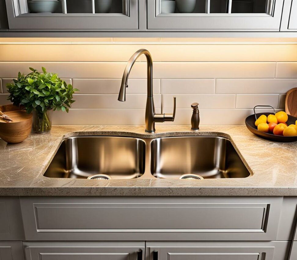 kitchen sink countertop combo
