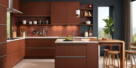 kitchen wall color with cherry cabinets