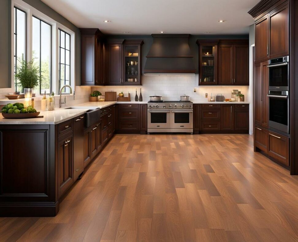 floor and cabinet color combinations
