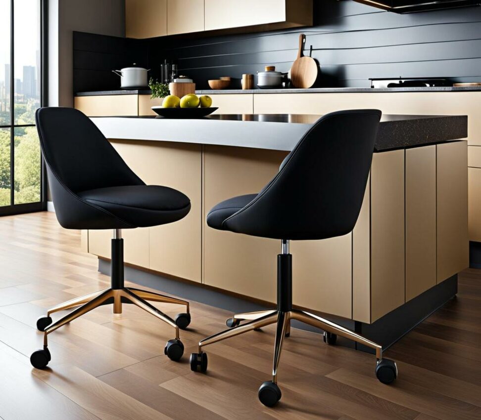 rolling chairs for kitchen table