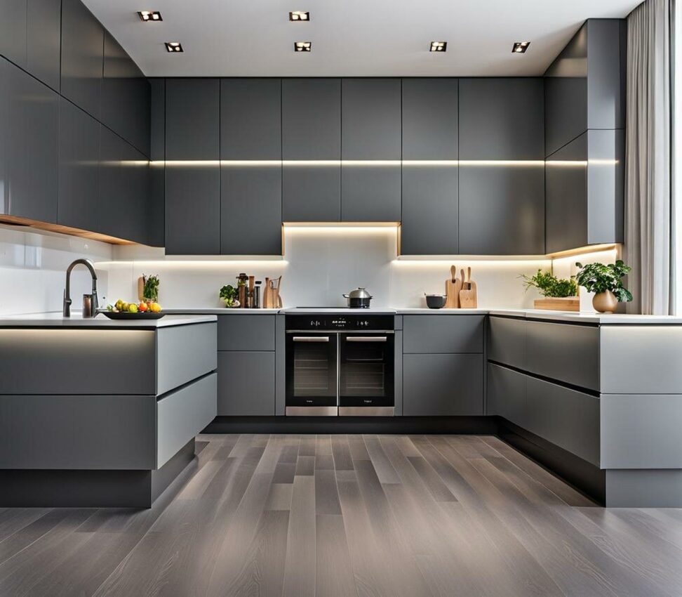 kitchen flooring and cabinet color combinations